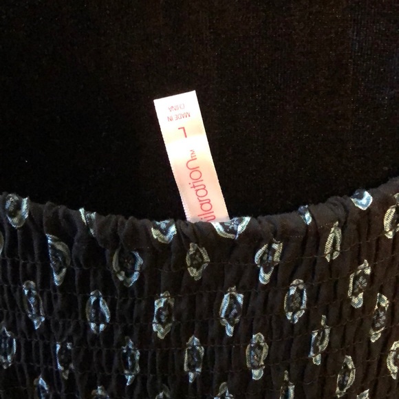 Xhilaration Black Floral Dress Size L - Picture 4 of 5